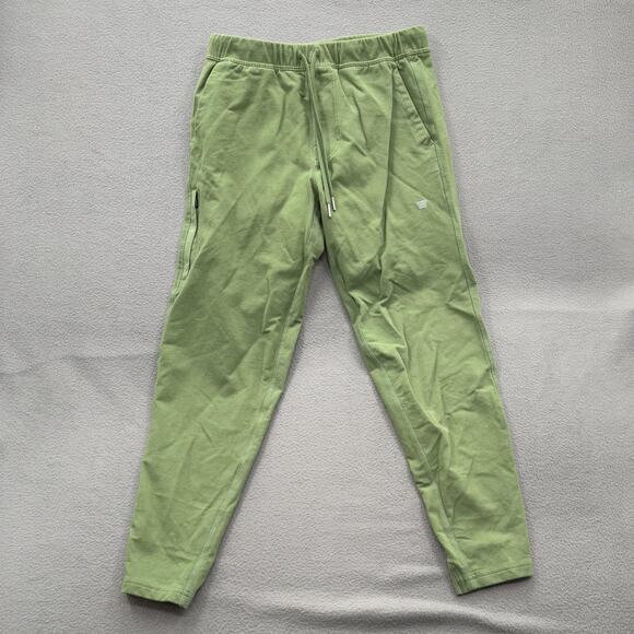 Mack Weldon Pants Mens Small Green Jogger Sweatpants Cotton Stretch Zip Pocket - Picture 1 of 9